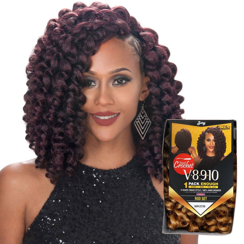 Zury Royal Zury Synthetic Hair Crochet Braids V8.9.10 Rod Set 1Pack Enough (1) - Image 1